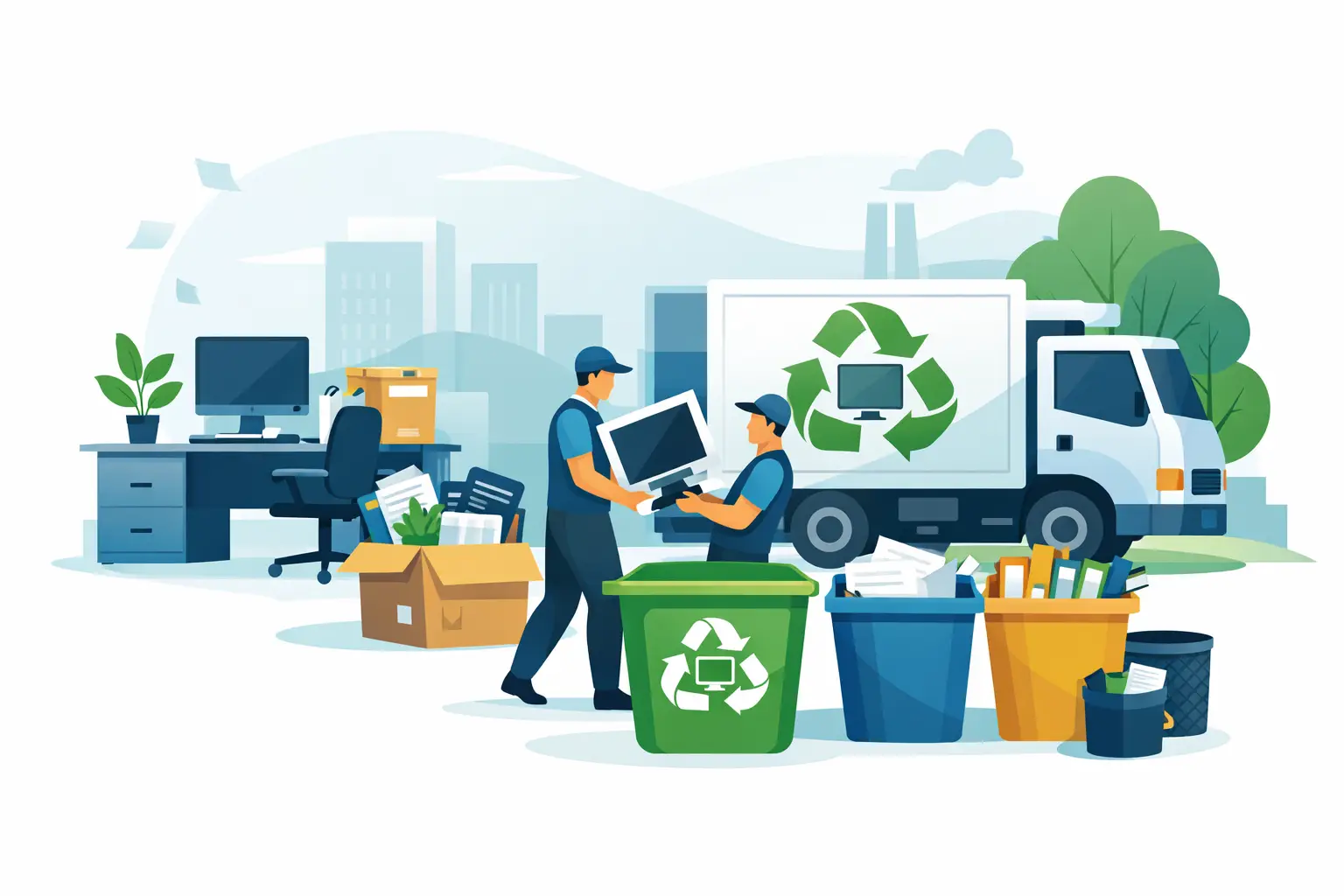 Free Office Clearance Recycling Explained